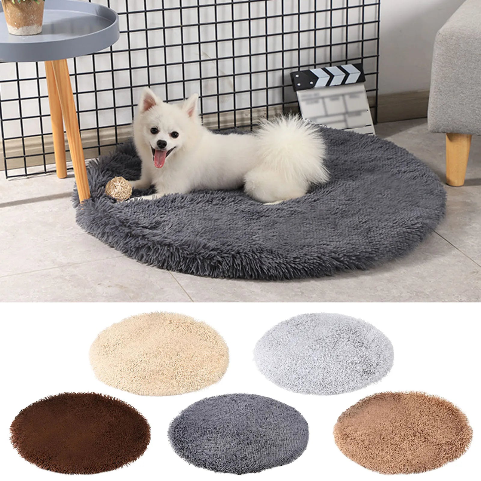 Dog Round Plush Mat - gregorylogan